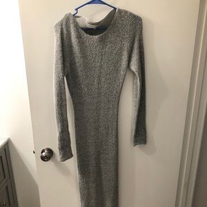 Light grey maxi sweater dress size medium